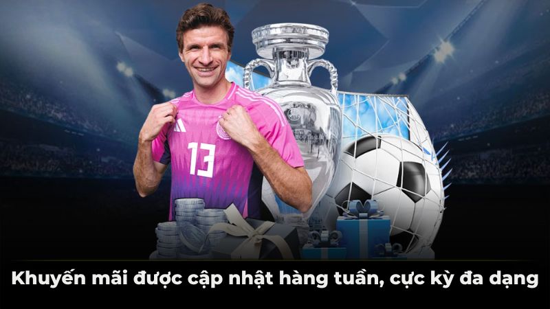 Khuyến mãi được cập nhật hàng tuần, cực kỳ đa dạng